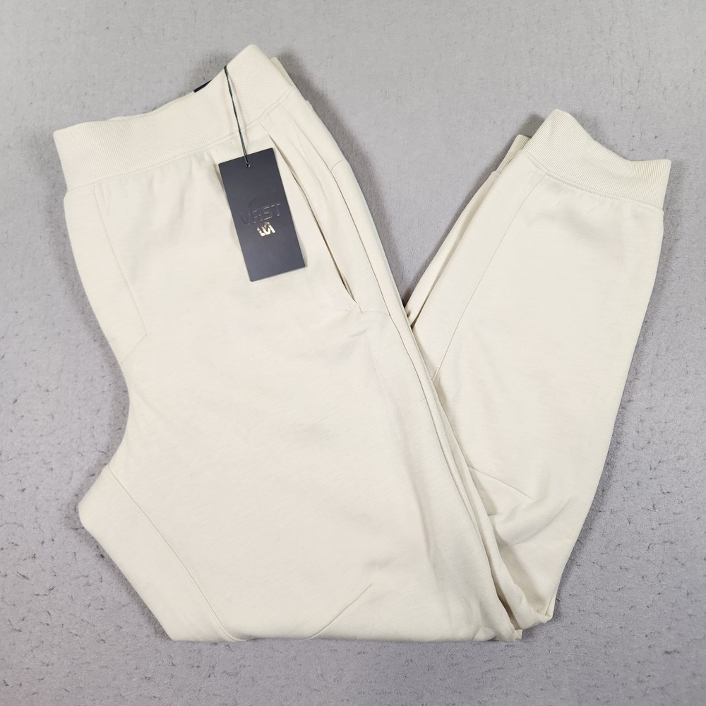 VRST Pinnacle Fleece Slim Fit Joggers Men's Medium Light Sand NWT